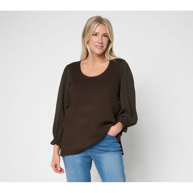 Ree By The Pioneer Woman Women's Top Sweater Sz Xl Make Your Brown A736505